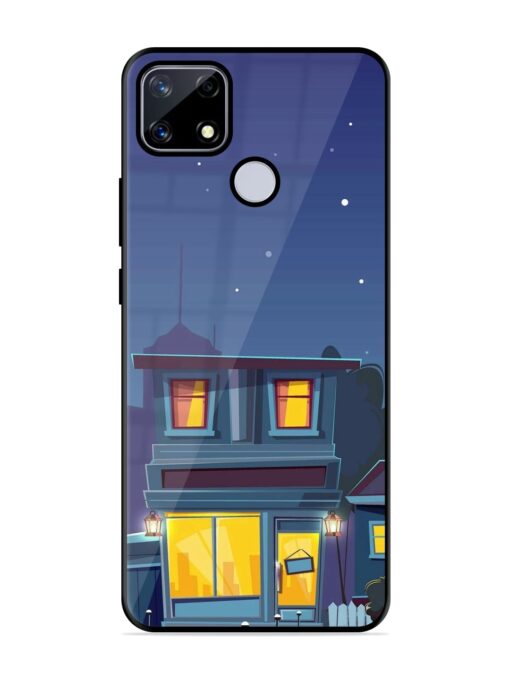 Vector Night House Glossy Metal Phone Cover for Realme Narzo 20