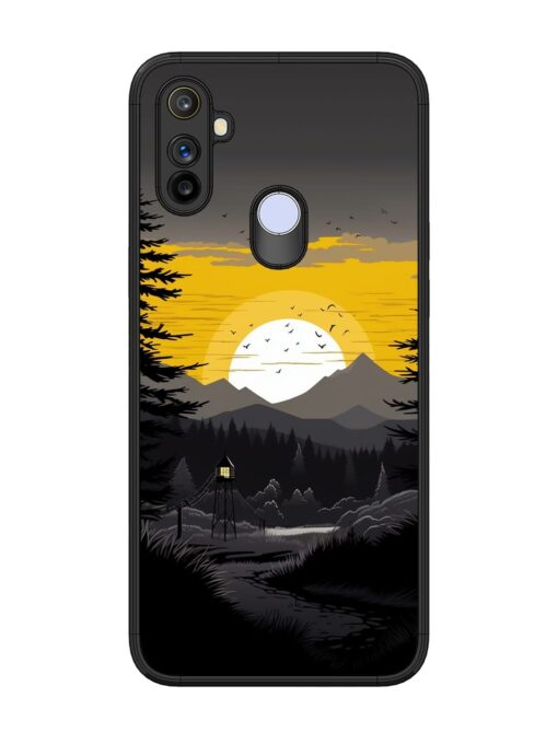 Sunset Vector Glossy Metal Phone Cover for Realme Narzo 20A