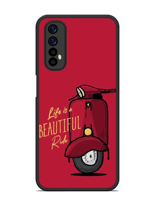 Life Is Beautiful Rides Glossy Metal Phone Cover for Realme Narzo 20 Pro Zapvi