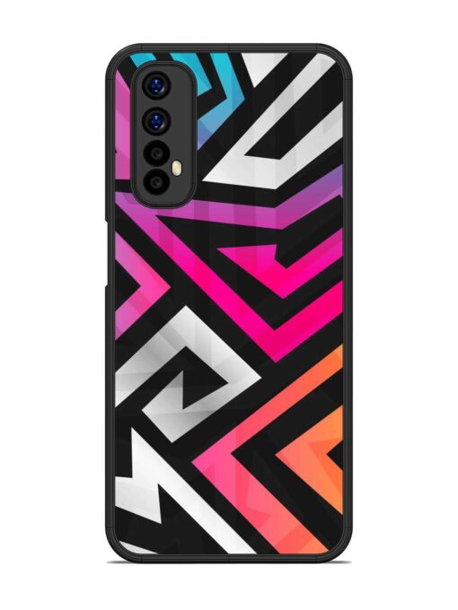 Rainbow Seamless Glossy Metal Phone Cover for Realme Narzo 20 Pro