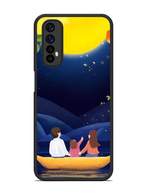 Happy Family And Beautiful View Glossy Metal Phone Cover for Realme Narzo 20 Pro Zapvi