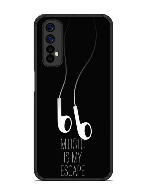 Music Is My Escape Glossy Metal Phone Cover for Realme Narzo 20 Pro