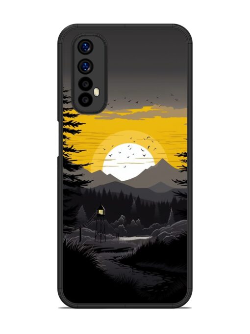 Sunset Vector Glossy Metal Phone Cover for Realme Narzo 20 Pro