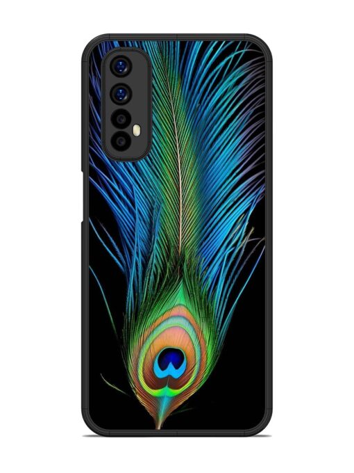 Peacock Feather Glossy Metal TPU Phone Cover for Realme Narzo 20 Pro Zapvi