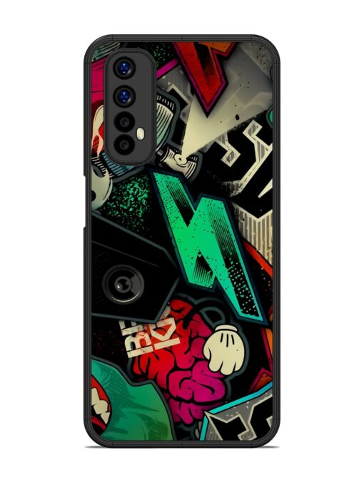 Graffiti Art Glossy Metal Phone Cover for Realme Narzo 20 Pro Zapvi