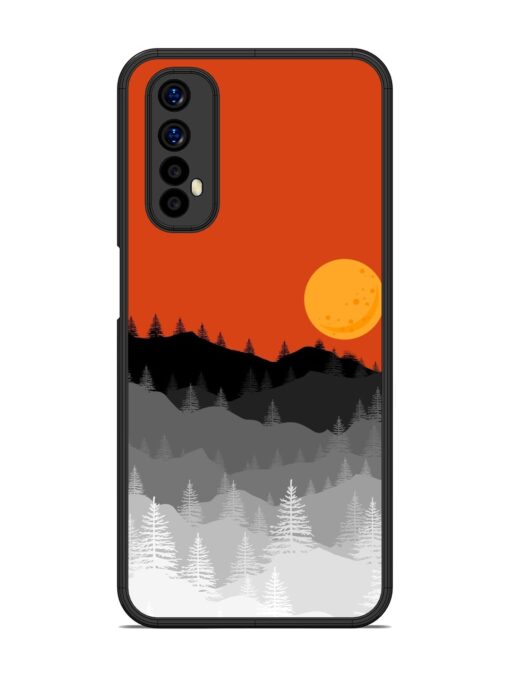 Mountain Lofi Sun Glossy Metal Phone Cover for Realme Narzo 20 Pro