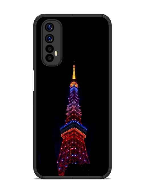 Eiffel Tower Night View Glossy Metal Phone Cover for Realme Narzo 20 Pro Zapvi