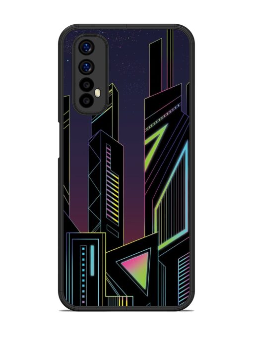 Neon Dreamscape Glossy Metal Phone Cover for Realme Narzo 20 Pro Zapvi