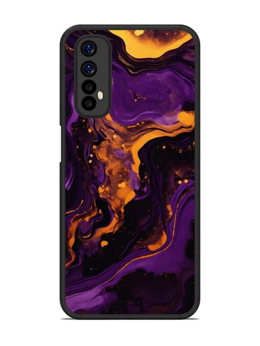 Painting Of A Purple Glossy Metal Phone Cover for Realme Narzo 20 Pro Zapvi