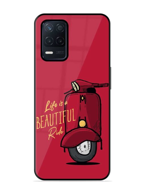 Life Is Beautiful Rides Glossy Metal Phone Cover for Realme Narzo 30 (5G) Zapvi