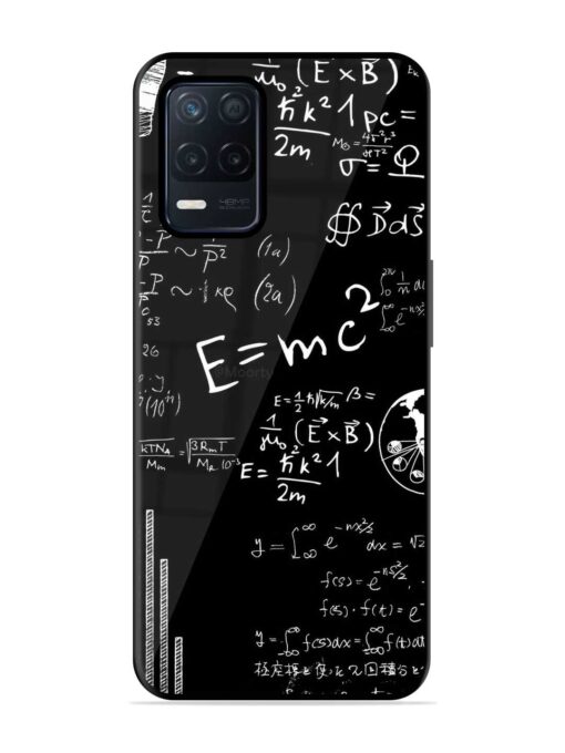 E=Mc2 Mass?Energy Equivalence Glossy Metal Phone Cover for Realme Narzo 30 (5G)