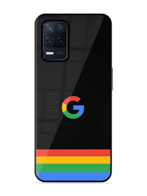 Google Logo Art Glossy Metal Phone Cover for Realme Narzo 30 (5G) Zapvi