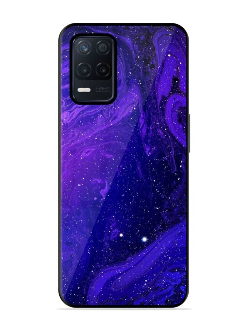 Galaxy Acrylic Abstract Art Glossy Metal Phone Cover for Realme Narzo 30 (5G) Zapvi