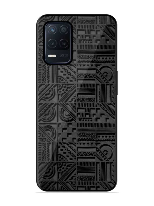 Seamless Pattern Glossy Metal Phone Cover for Realme Narzo 30 (5G)