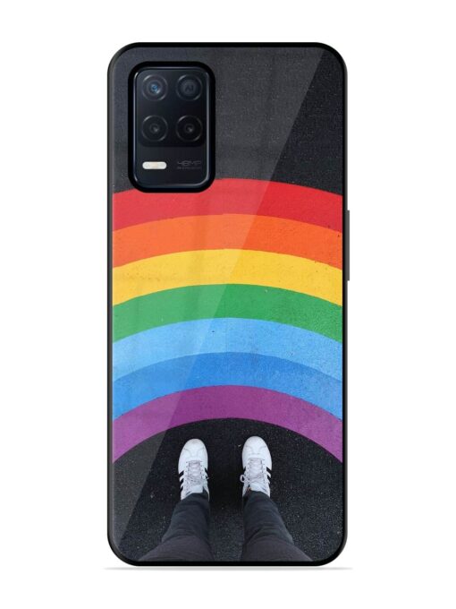 Legs Rainbow Glossy Metal TPU Phone Cover for Realme Narzo 30 (5G)