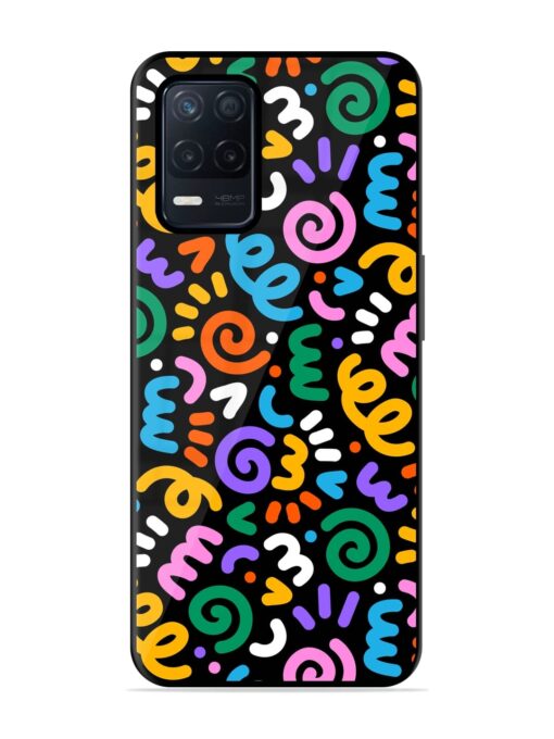 Colorful Seamless Vector Glossy Metal Phone Cover for Realme Narzo 30 (5G)