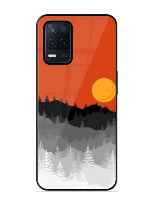 Mountain Lofi Sun Glossy Metal Phone Cover for Realme Narzo 30 (5G) Zapvi