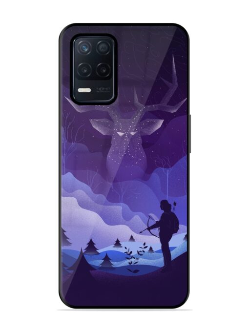 Deer Forest River Glossy Metal Phone Cover for Realme Narzo 30 (5G)