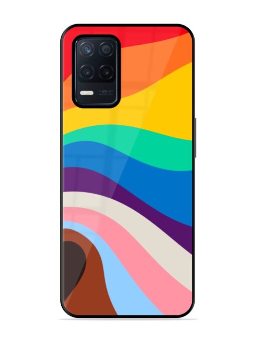 Minimal Pride Art Glossy Metal Phone Cover for Realme Narzo 30 (5G) Zapvi