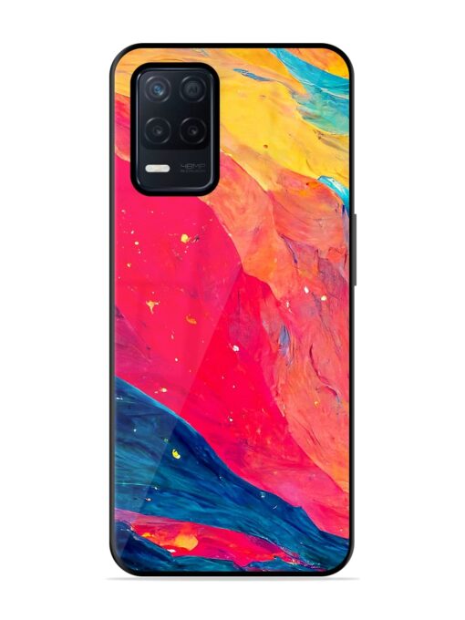 Starry Night Glossy Metal Phone Cover for Realme Narzo 30 (5G)