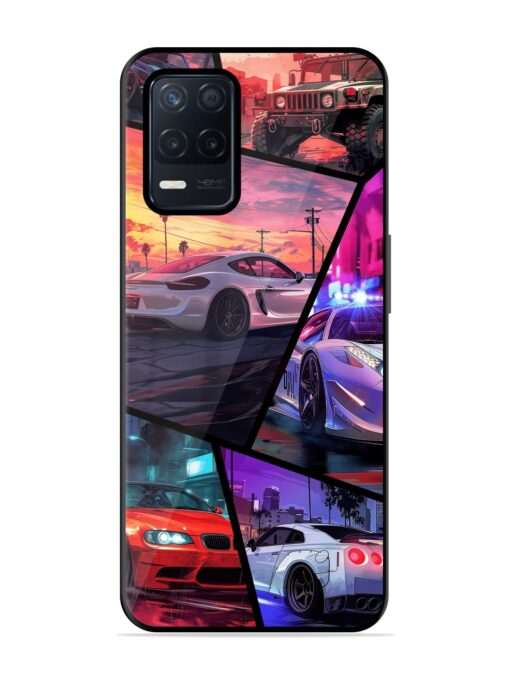 Ride In Pixels Glossy Metal Phone Cover for Realme Narzo 30 (5G) Zapvi