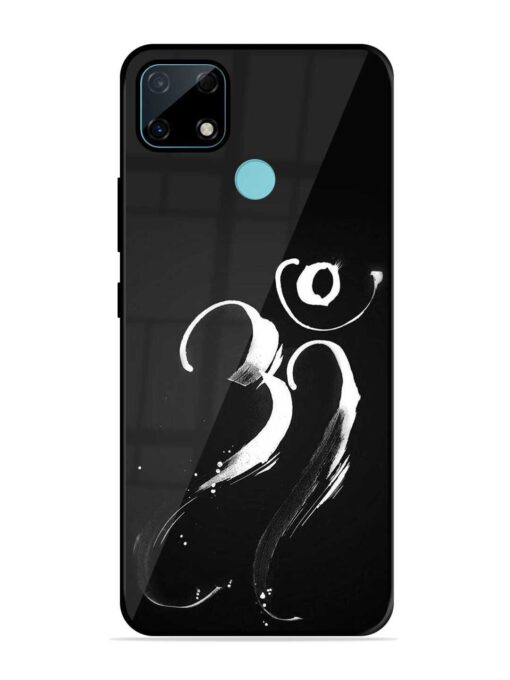 Om Logo Glossy Metal Phone Cover for Realme Narzo 30A