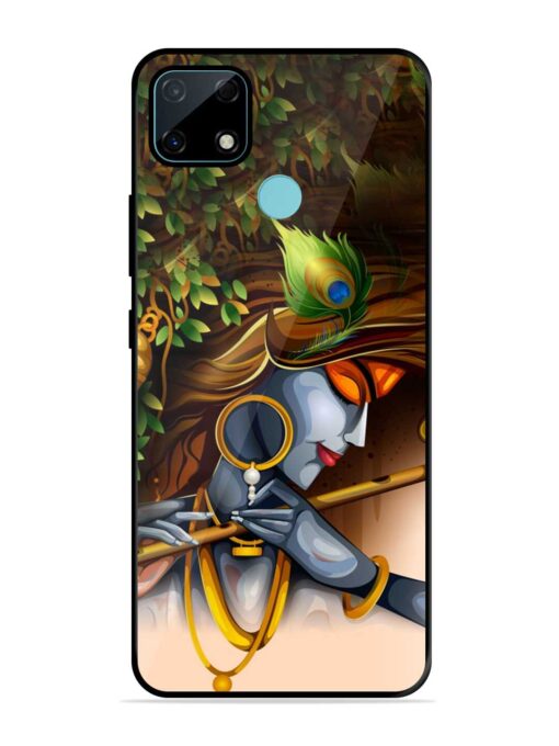 Krishna Glossy Metal Phone Cover for Realme Narzo 30A Zapvi