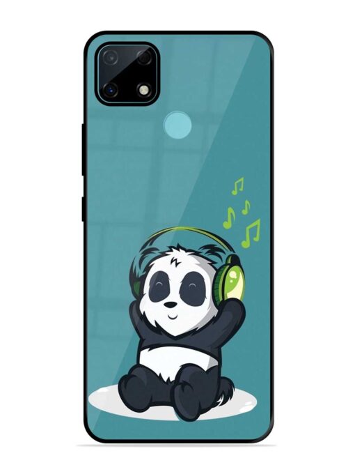 Music Panda Glossy Metal Phone Cover for Realme Narzo 30A