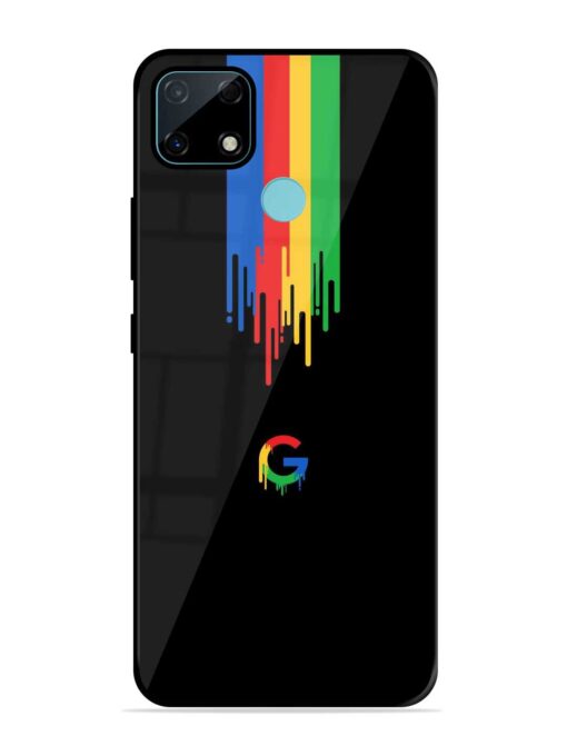 Google Logo Glossy Metal Phone Cover for Realme Narzo 30A