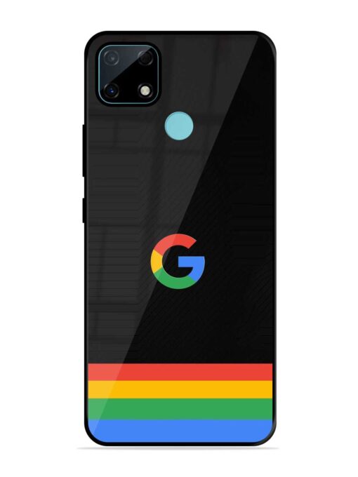 Google Logo Art Glossy Metal Phone Cover for Realme Narzo 30A Zapvi