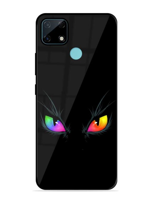 Cat Eyes Glossy Metal Phone Cover for Realme Narzo 30A Zapvi