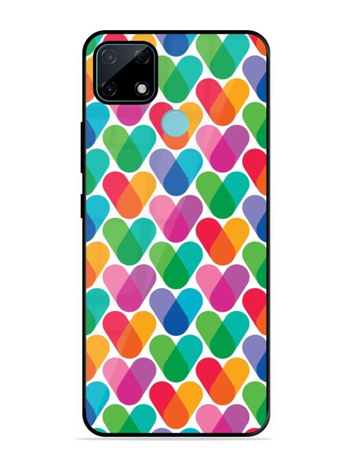 Overlapping Colors Colorful Glossy Metal TPU Phone Cover for Realme Narzo 30A Zapvi