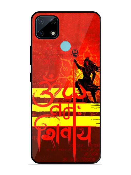 Illustration Lord Shiva Glossy Metal TPU Phone Cover for Realme Narzo 30A Zapvi