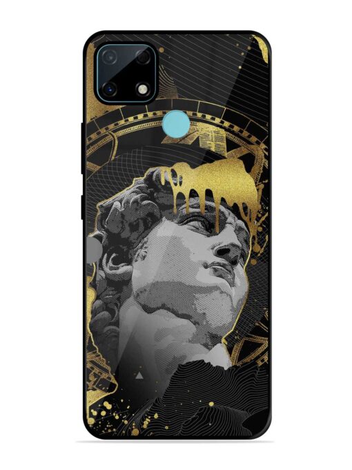 Roman Face Glossy Metal Phone Cover for Realme Narzo 30A Zapvi