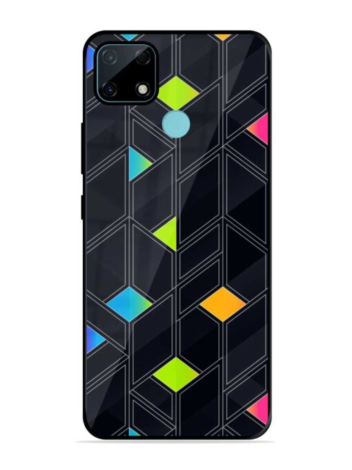 Abstract Mosaic Seamless Glossy Metal Phone Cover for Realme Narzo 30A Zapvi