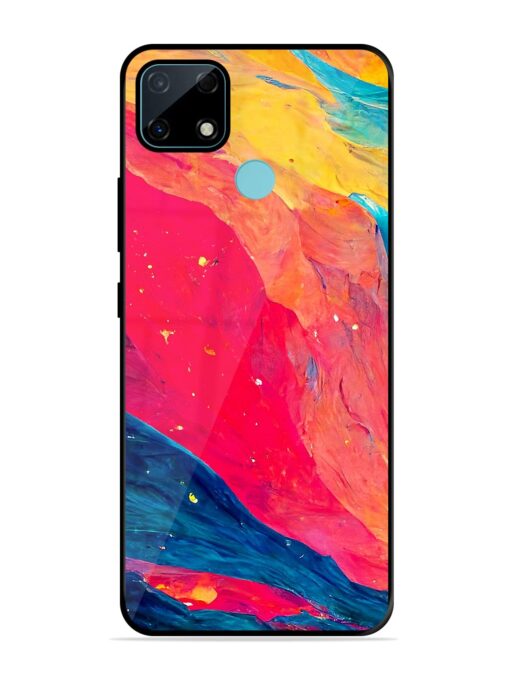 Starry Night Glossy Metal Phone Cover for Realme Narzo 30A