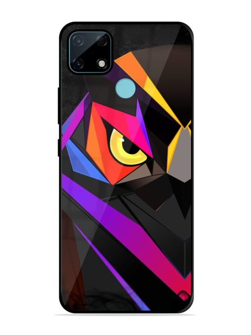 Wpap Owl Glossy Metal Phone Cover for Realme Narzo 30A