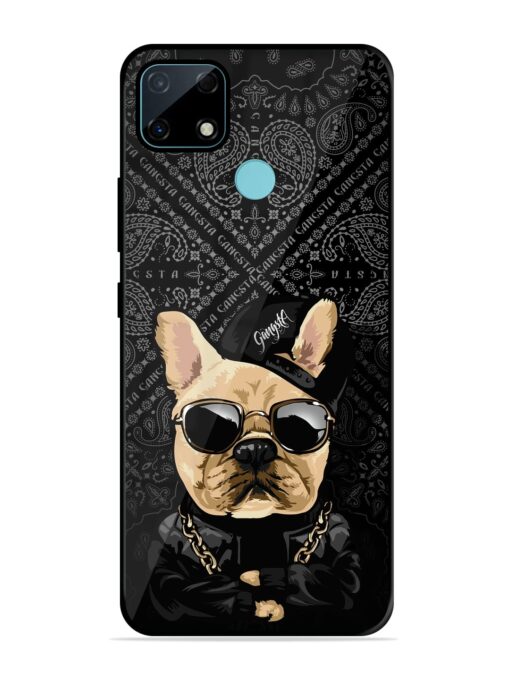 Gangsta Cool Sunmetales Dog Glossy Metal Phone Cover for Realme Narzo 30A