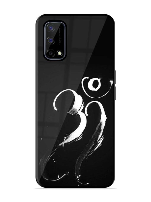 Om Logo Glossy Metal Phone Cover for Realme Narzo 30 Pro (5G) Zapvi