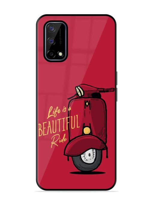 Life Is Beautiful Rides Glossy Metal Phone Cover for Realme Narzo 30 Pro (5G)