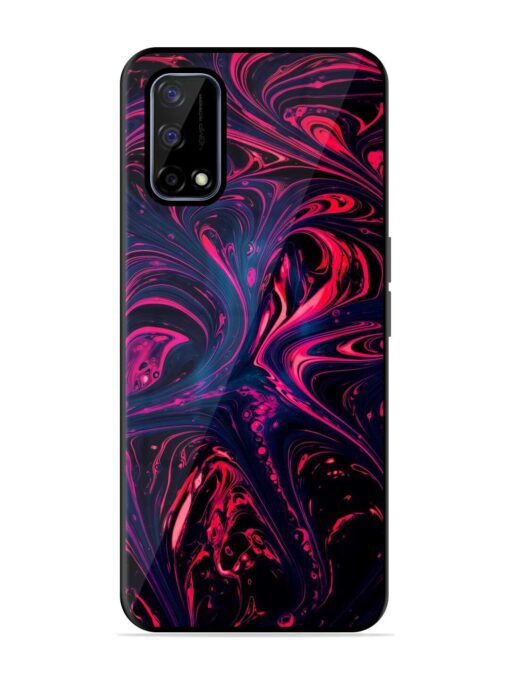 Abstract Background Glossy Metal Phone Cover for Realme Narzo 30 Pro (5G) Zapvi