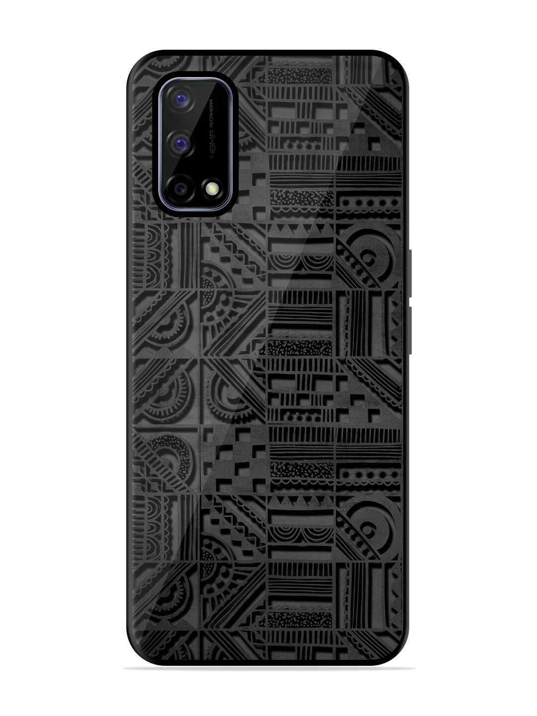 Buy Seamless Pattern Glossy Metal Phone Cover for Realme Narzo 30