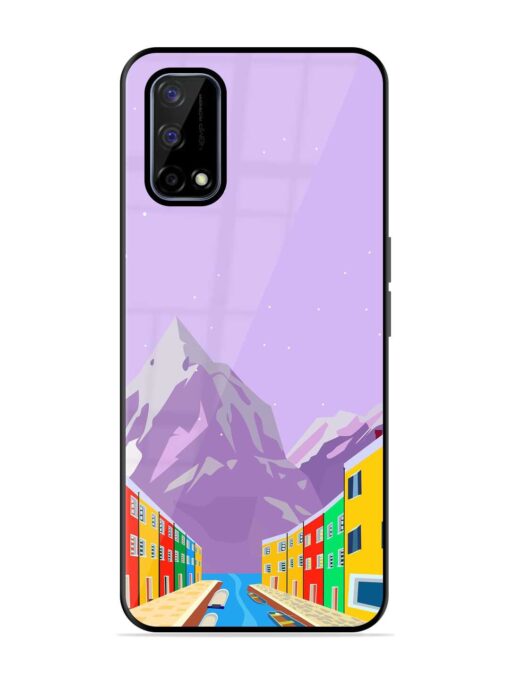 Venice City Illustration Glossy Metal Phone Cover for Realme Narzo 30 Pro (5G)