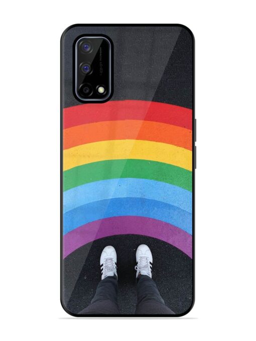 Legs Rainbow Glossy Metal TPU Phone Cover for Realme Narzo 30 Pro (5G)