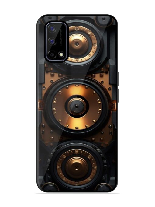 Sound Box Glossy Metal Phone Cover for Realme Narzo 30 Pro (5G) Zapvi