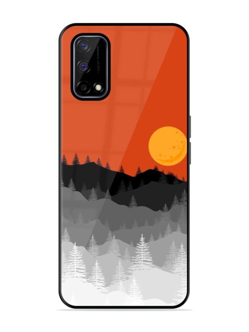 Mountain Lofi Sun Glossy Metal Phone Cover for Realme Narzo 30 Pro (5G)