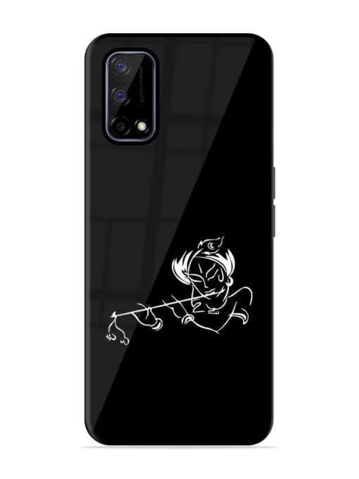 Krishna Flute Glossy Metal Phone Cover for Realme Narzo 30 Pro (5G)