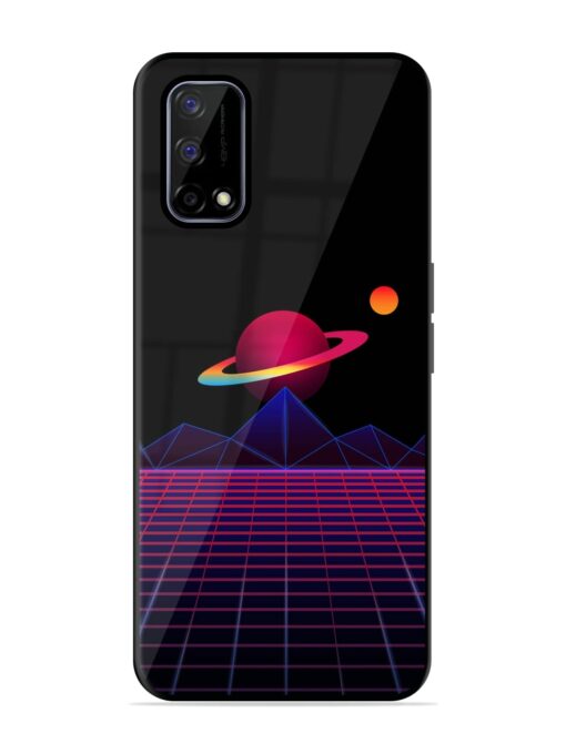 Wave Aesthetic Glossy Metal Phone Cover for Realme Narzo 30 Pro (5G)