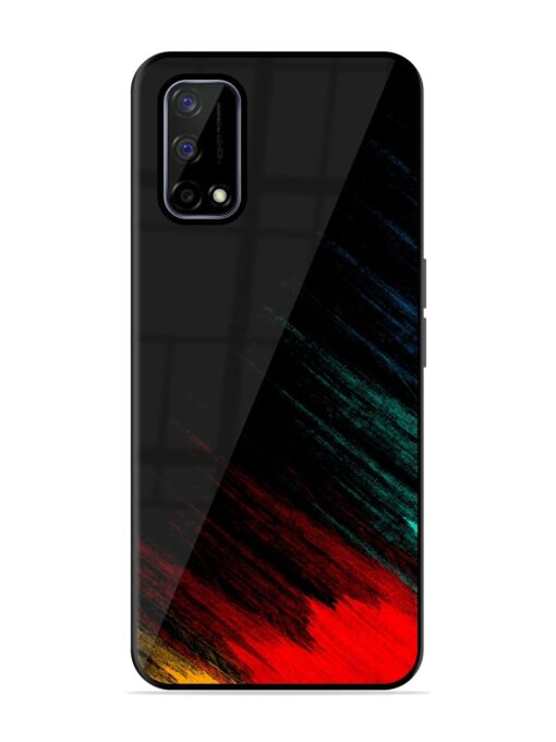 Color Pattern Glossy Metal Phone Cover for Realme Narzo 30 Pro (5G)