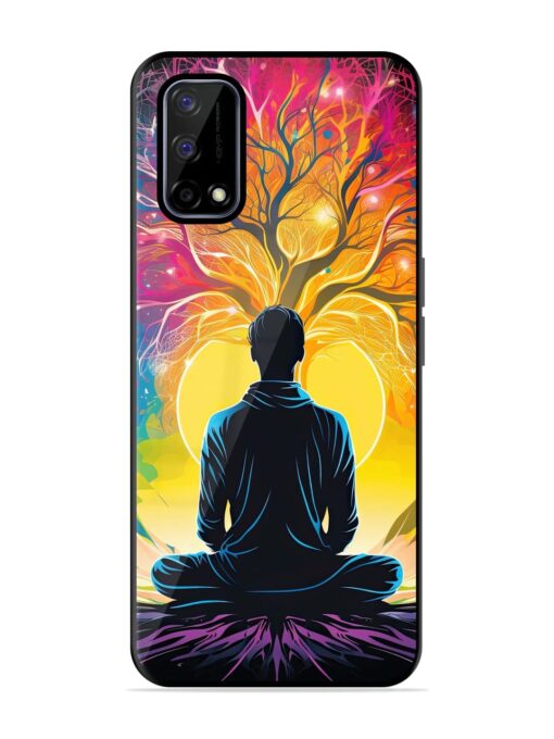 Mind Colourful Glossy Metal Phone Cover for Realme Narzo 30 Pro (5G)